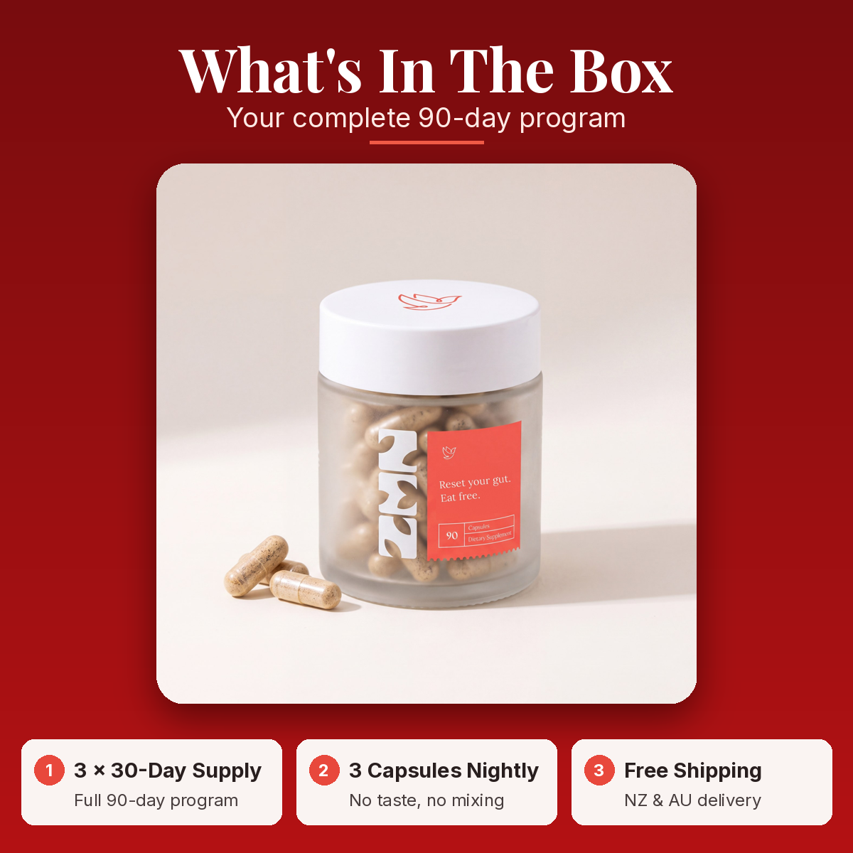 What's in the box: ZEN Capsules 90-day course